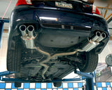 Agency Power Catback Exhaust System Polished Quad Tips - 2011-15 Subaru STI WRX Sedan