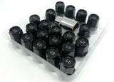 GDM Aluminum Lightweight Racing Lug Nuts Kit w/ Locks (20 Pcs) - Red, Blue, Black & Neo Chrome
