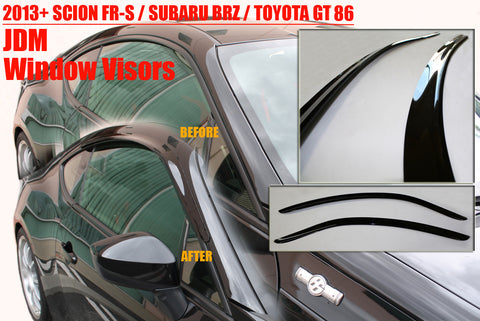 BBM Window Visors Kit - 2013+ Scion FR-S / Subaru BRZ / Toyota GT86