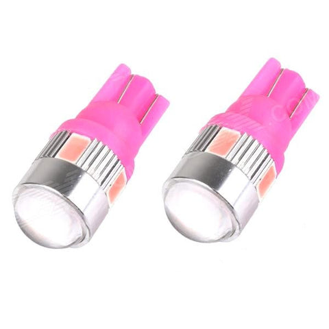 T10 Canbus 3W 6-SMD 5730 LED Bulbs (White/Amber/Red/Green/Blue/Pink) –  Black Beat Motor